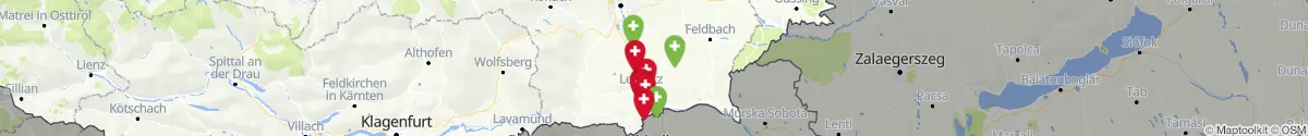 Map view for Pharmacies emergency services nearby Gabersdorf (Leibnitz, Steiermark)
